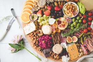 cheese meat grazing table wedding buffet